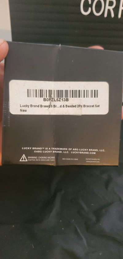 Lucky Brand Stretch Bead  Magnetic Cord Bracelet Set  2 Piec - Thumbnail 3