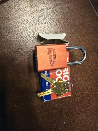 American Lock 1100 Series Anodized Aluminum Padlock Orange