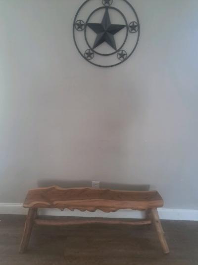 cedar bench hand crafted
