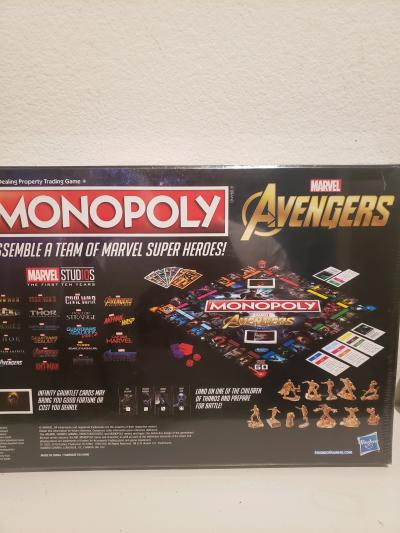 Monopoly board game marvel avengers Assemble team marvel her - Thumbnail 4
