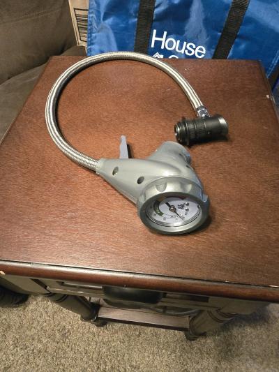 Car Air Conditioner Hose 60 cm with Pressure Gauge