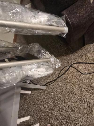 Brand New Mainstays Curtain Rods Set of 5 4884 Brushed Nicke - Thumbnail 2