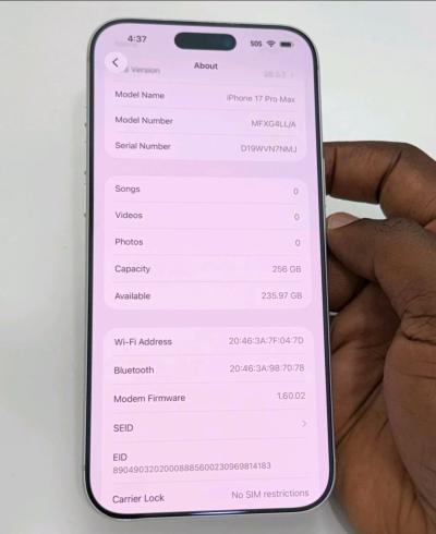 APPLE IPHONE 17 PRO MAX 256GB UNLOCKED - Thumbnail 4