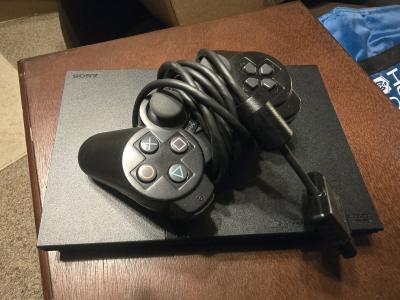 Sony PlayStation 2 PS2 Slim SCPH75001  1 Controller  Tested