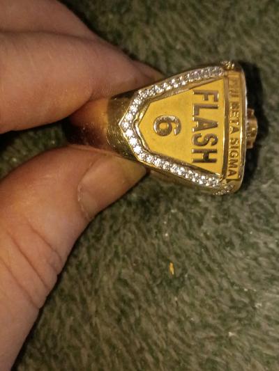 Vintage Phi Beta Sigma  925 Sterling Silver Fraternity Ring - Thumbnail 3