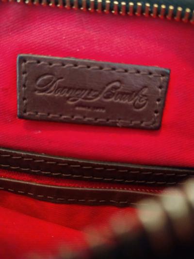 Dooney Bourke Black Suede Leather crossbody bag Red Interior - Thumbnail 10