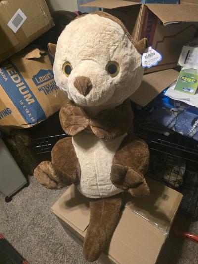 Giant Justin Otter Plush Stuffed Animal  New With Tags NWT