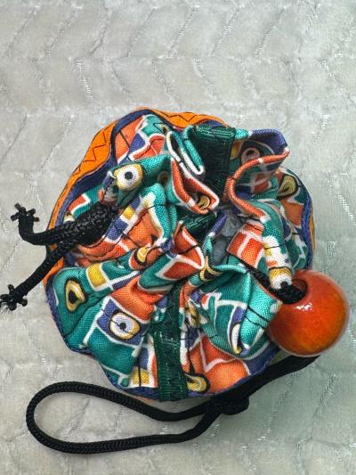 colorblock drawstring pouch bag - Thumbnail 5