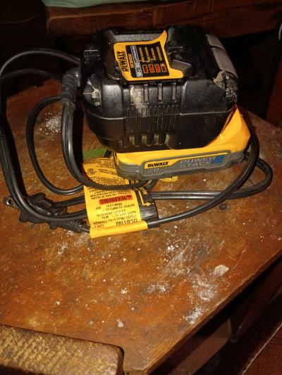 A  DeWalt 20V Max PowerStack Compact Battery  Charger