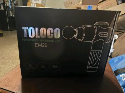 TOLOCO Percussion Massage Gun Model EM26  Excellent Conditio
