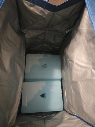 Premium Insulated Cooler Bag  8 Reusable Ice Packs Bundle - Thumbnail 2