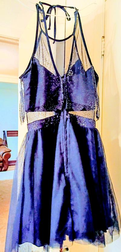 Stunning Social Code Navy Blue Homecoming Dress Junior Size5 - Thumbnail 2
