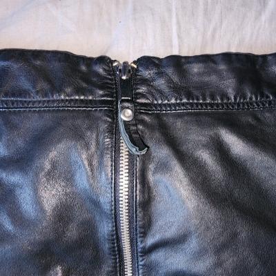 genuine leather skirt MNG brand - Thumbnail 5
