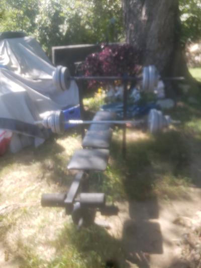 weight bench with weights - Thumbnail 3