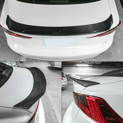 2014-2020 Lexus IS Real Carbon Fiber AR Style Trunk Spoiler - Thumbnail 3