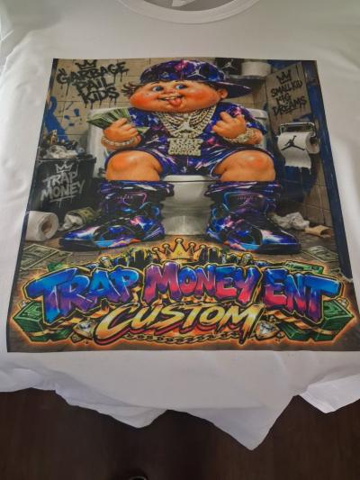 Trap Money Ent Custom Garbage Pail Kids T Shirt - Thumbnail 2