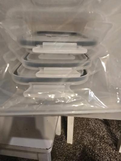 Huge Lot of Food Storage Containers with Lids Brand New  Unu - Thumbnail 2