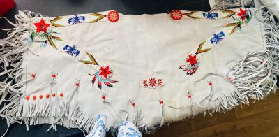Historical Native American shawl and skirt set