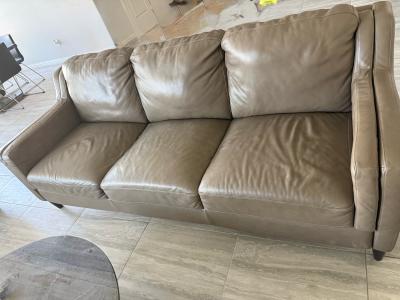 leather sofa gray nmf - Thumbnail 2