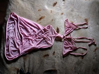 A Nice Womens Sexy Light Pink Unique Lingerie Outfit - Thumbnail 2