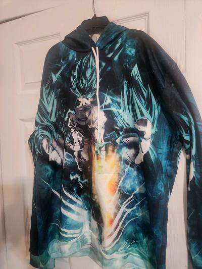 Super Saiyan Blue Hoodie Zise XXXL