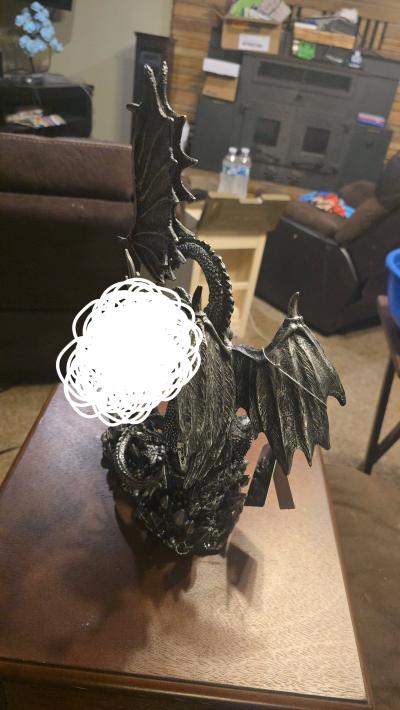Ebros 13Tall Large Dreamwork  Fantasy Bahamut Elder Dragon S - Thumbnail 2