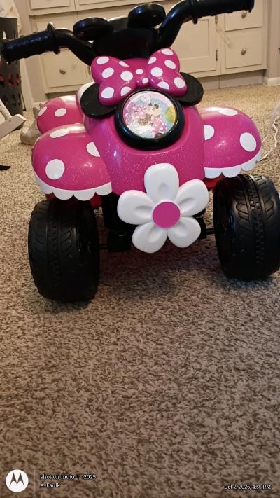 Minnie mouse four wheeler 3plus