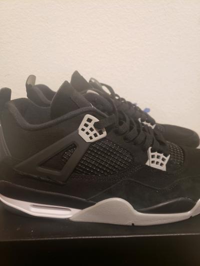 Air jordan 4 Retro black Canvas - Thumbnail 2
