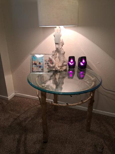 Small glass table