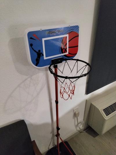 Kids basketball goal with net shoot hoops - Thumbnail 5