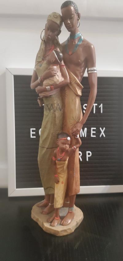 African Family Decorative Figurine