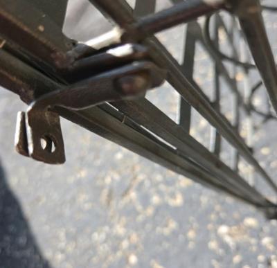 vintage lockable metal wine rack - Thumbnail 6