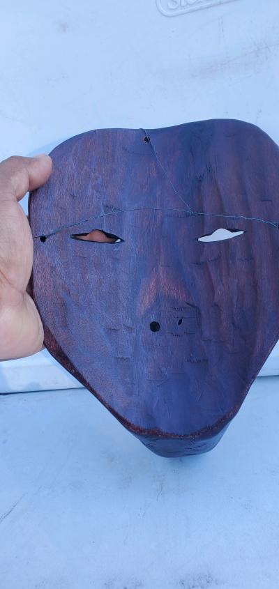 This is a  handcarved dark wood tribal or folk art - Thumbnail 2