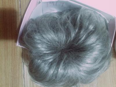 Paula young grey wig 80s style - Thumbnail 3