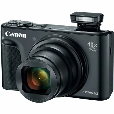 Canon PowerShot SX740 HS 20.3MP 4K Digital Camera 40x Black - Thumbnail 3