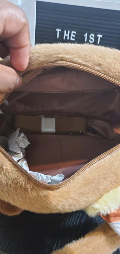 Tuntunzai Chocolate Plush Handbag - Thumbnail 5