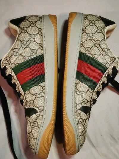 mens gg cross grain gucci shoes size 7 - Thumbnail 2