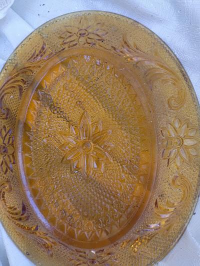 A Antique and Vintage Oval  Platter Plate