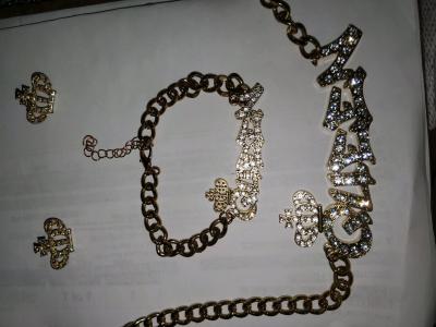 Womens Matching 3 piece Jewelry set - Thumbnail 2