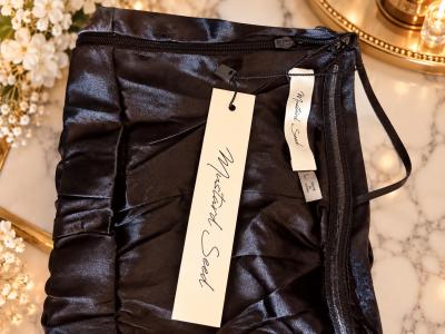 Mustard Seed Womens Black Sequin Mini Dress  Elegant Sparkly - Thumbnail 5