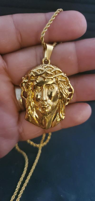 Brilliance Fine Jewelry Mens Yellow Gold Plated Stainless St