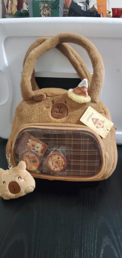 Tuntunzai Chocolate Plush Handbag