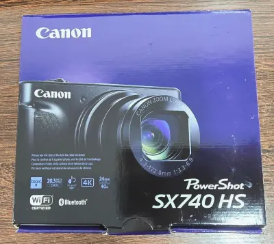 Canon PowerShot SX740 HS 20.3MP 4K Digital Camera 40x Black - Thumbnail 2