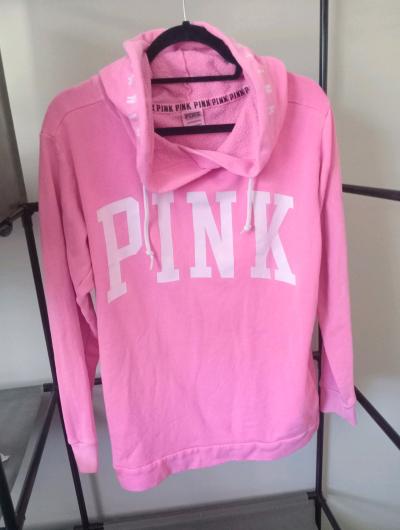 Victorias Secret PINK Campus Hoodie Surfer Hot Pink XS - Thumbnail 10