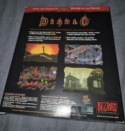 Vintage Diablo 1 1996 PC Game Box - Thumbnail 2