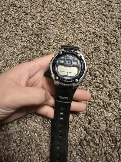 Casio World Time AE2000W Digital Watch Needs Battery