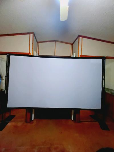 projector and projection screen
