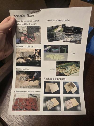 NEW Concrete Path Maker Molds 20x20  DIY Walkway Paver Molds - Thumbnail 4