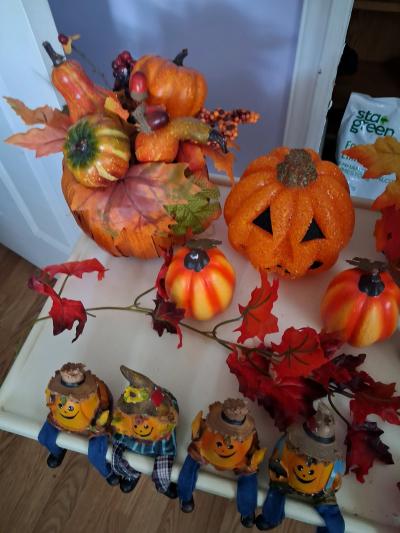 11 pcs pumpkin fall decor bundle