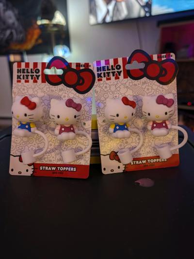 Hello Kitty Straw Toppers